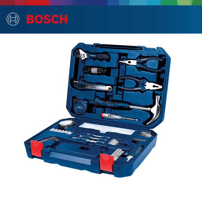 博世（BOSCH）家用多功能五金工具套裝（108件套）手動工具箱